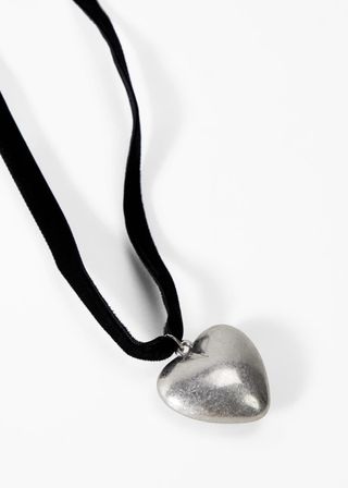 Mango + Velvet Heart Pendant Necklace