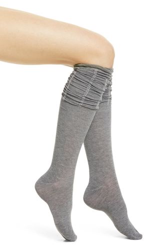 Bp + Scrunch Top Knee High Socks
