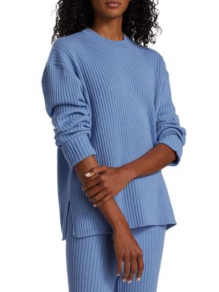 Saks Fifth Avenue + Collection Ribbed-Knit Crewneck Sweater