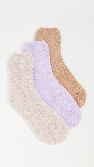 Stems + Three Pack Cozy Ankle Socks