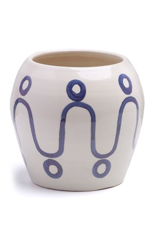 Themis Z + Cycladic Blue Ceramic Vase