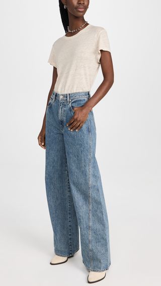 Slvrlake + Eva Super Wide Twisted Seam Jeans