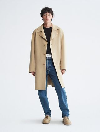 Calvin Klein + Standards Double Faced Wool Overcoat