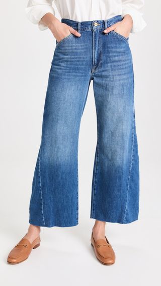 Frame + Le Baggy Palazzo Crop Jeans
