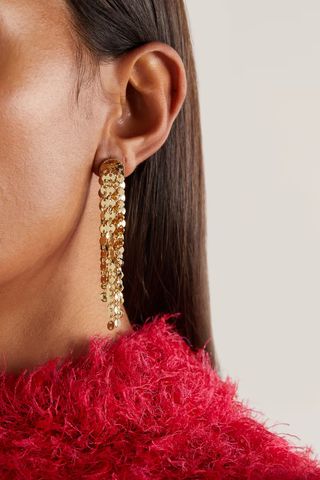 Rosantica + Fiesta Gold-Tone Chainmail Earrings