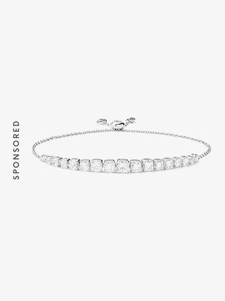 Michael Kors + Sterling Silver Tennis Slider Bracelet