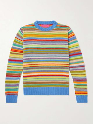 The Elder Statesman + Jolly Striped Cashmere Sweater