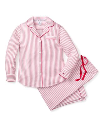 Petite Plume + Women's Antique Red Ticking Pajama Set