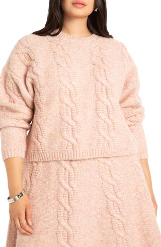 Eloquii + Cable Stitch Sweater