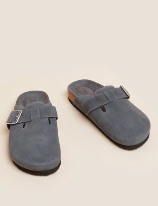 M&S Collection + Suede Buckles Mules