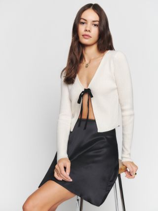 Reformation + Benson Silk Skirt