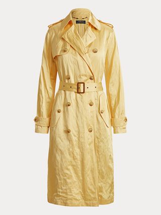 Ralph Lauren + Satin Trench Coat
