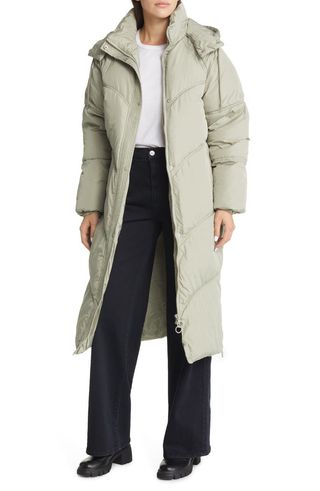 Topshop + Longline Puffer Coat