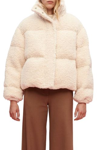 Maje + Groom Groom Faux Fur Puffer Coat
