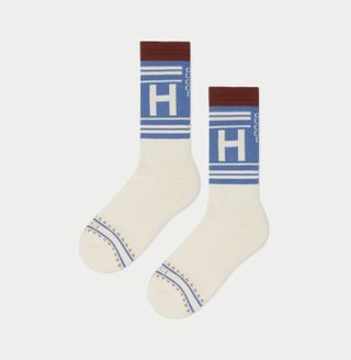 Gucci + HA HA HA Striped Cotton Socks