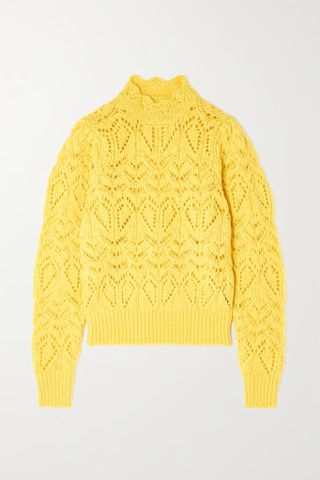 Isabel Marant Étoile + Pointelle-Knit Wool Sweater