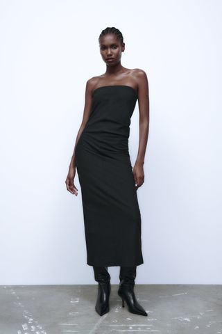 Zara + Limited Edition Pinstripe Dress