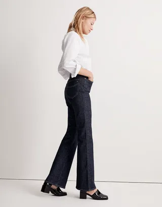 Madewell + The Perfect Vintage Flare Jean in Wrenford Wash