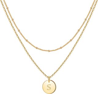 IEFWELL + Gold Initial Necklace