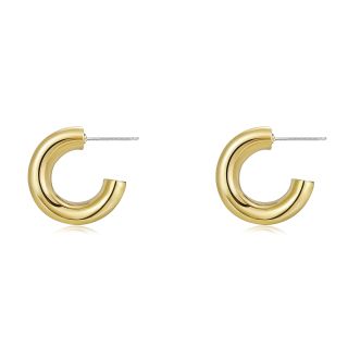 Conran Kremix + Chunky Gold Hoop Earrings