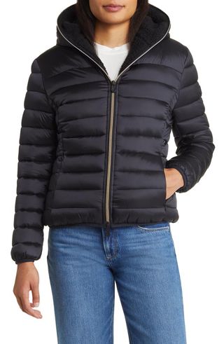 Save the Duck + Elvira Water Resistant Hooded Puffer Jacket