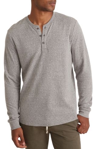 Marine Layer + Double Knit Long Sleeve Henley