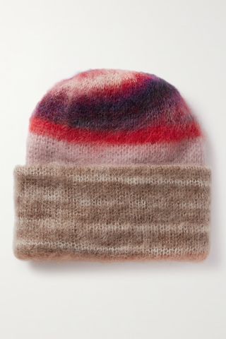 Missoni + Striped Crochet-Knit Mohair Beanie