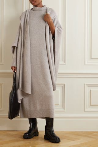 Le Kasha + Kaya Hooded Organic Cashmere Cape