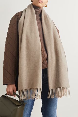 Toteme + Fringed Wool Scarf