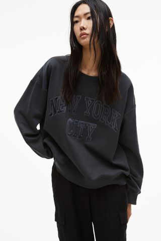 H&M + Printed Sweatshirt