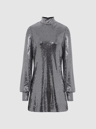 Reiss + Silver Ariana Sequin Occasion Top