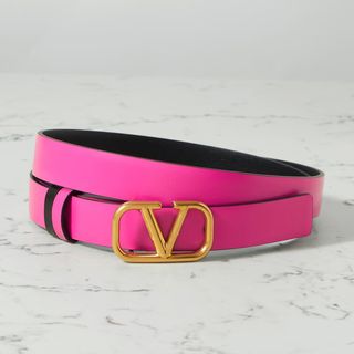 Valentino Garavani + VLOGO Reversible Leather Belt