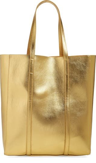 Topshop + Betsy Metallic Tote Bag
