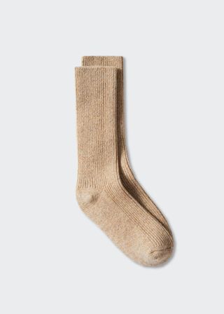 Mango + Ribbed Woolen Socks