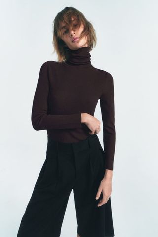 Zara + Basic Extrafine Knit Sweater