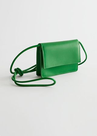 & Other Stories + Leather Crossbody Wallet