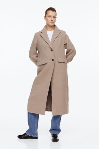 H&M + Single-Breasted Coat