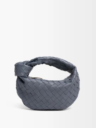 Bottega Veneta + Jodie Mini Intrecciato-Leather Clutch Bag