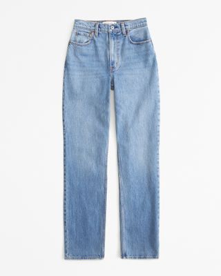Abecrombie and Fitch + Ultra High Rise 90s Straight Jean
