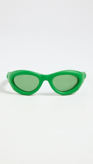 Bottega Veneta + Unapologetic Oval Sunglasses