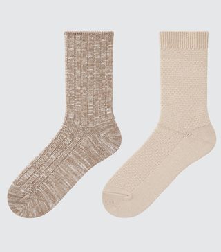 Uniqlo + Heattech Slub Yarn Socks