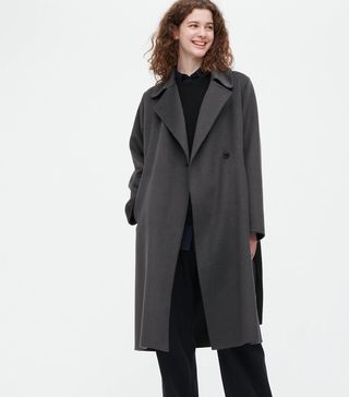 Uniqlo + Wool Blend Oversized Fit Coat