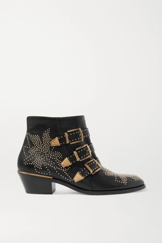 Chloé + Susanna Studded Leather Ankle Boots