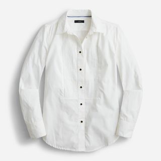 J.Crew + Slim-Fit Cotton Poplin Tuxedo Shirt