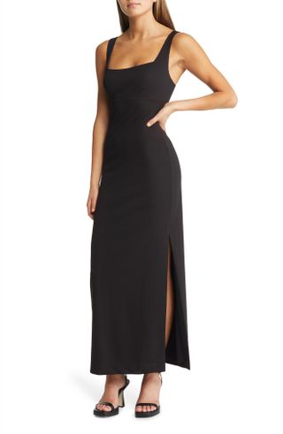 Wayf + The Sharon Lace-Up Back Sheath Dress