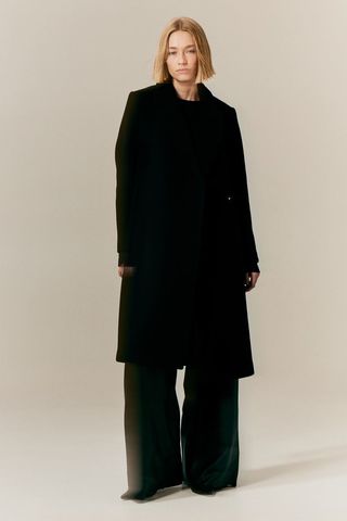 H&M + Wool-Blend Tie-Belt Coat