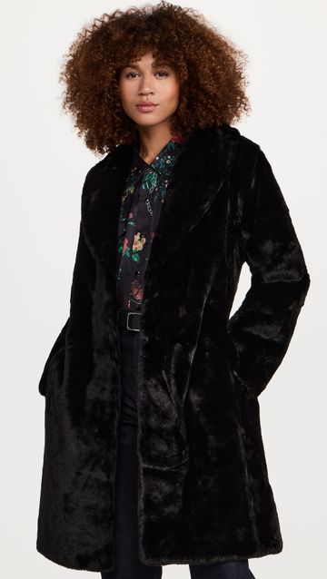 Jennifer Lopez's Little Black Dress and Faux-Fur Coat Outfit | Who What ...