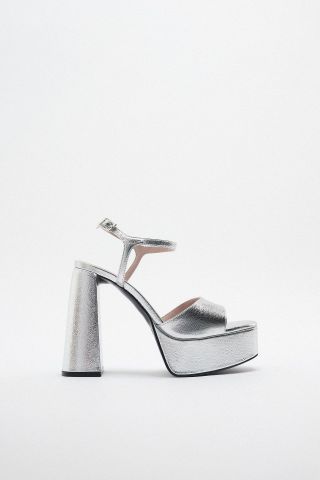 Zara + High-Heel Platform Sandals