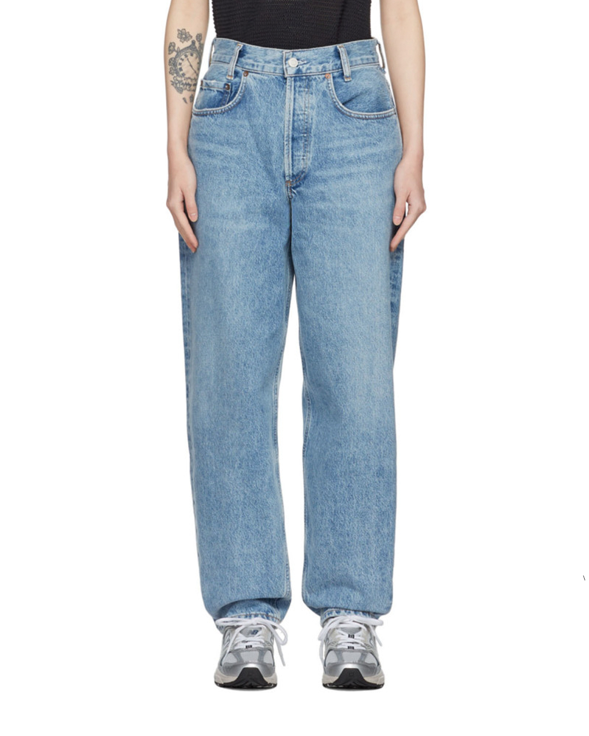 Agolde + Blue Faded Jeans
