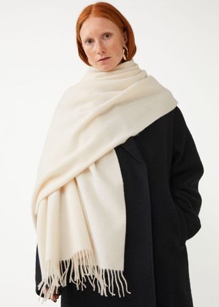 
Other Stories + Fringed Wool Blanket Scarf